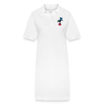 sportliche Maus 3 - Stanley/Stella Frauen Bio-Polokleid PAIGER - Weiß - Vorne