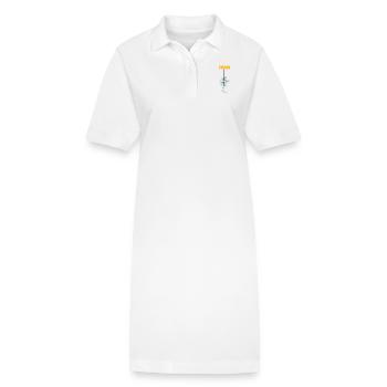 Free - Stanley/Stella PAIGER Organic Women’s Polo Dress - white - Front
