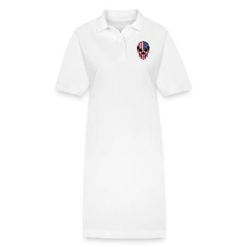 Skull USA - Stanley/Stella PAIGER Organic Women’s Polo Dress - white - Front