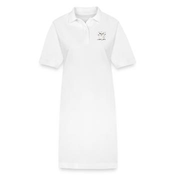 skeptical eagle owl (eyes and feet) - Stanley/Stella PAIGER Organic Women’s Polo Dress - white - Front