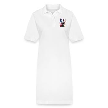 Sports de boxe #boxing - Robe polo bio PAIGER Stanley/Stella Femme - blanc - Devant
