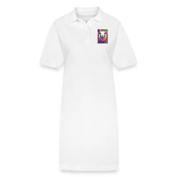 Buntes Schaf - Stanley/Stella Frauen Bio-Polokleid PAIGER - Weiß - Vorne