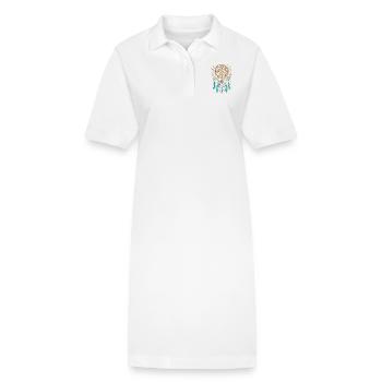 Capteur de rêves Spiritualité ésotérique Capteur de rêves - Robe polo bio PAIGER Stanley/Stella Femme - blanc - Devant