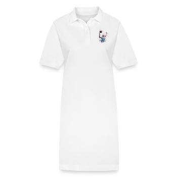 #sport #waterpolo sport de water-polo - Robe polo bio PAIGER Stanley/Stella Femme - blanc - Devant
