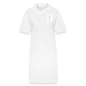 Eskulap pastellblaues Motiv für Mediziner - Stanley/Stella Frauen Bio-Polokleid PAIGER - Weiß - Vorne