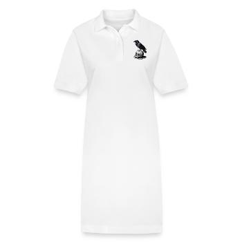 Gardien des ténèbres - Robe polo bio PAIGER Stanley/Stella Femme - blanc - Devant