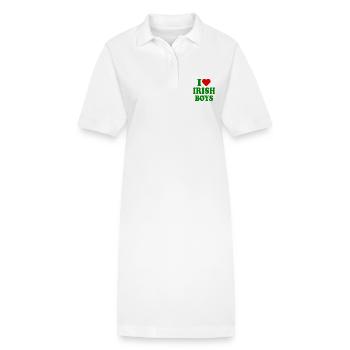 I love irish boys - Stanley/Stella Frauen Bio-Polokleid PAIGER - Weiß - Vorne