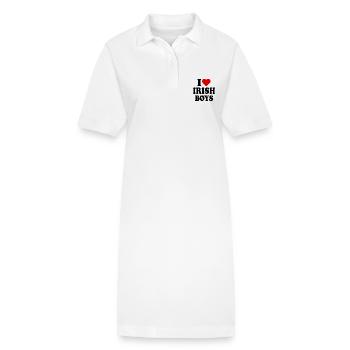 I love irish boys - Stanley/Stella Frauen Bio-Polokleid PAIGER - Weiß - Vorne