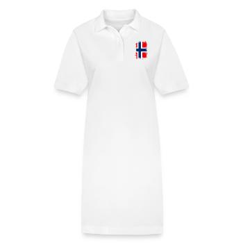 Norwegen - Stanley/Stella Frauen Bio-Polokleid PAIGER - Weiß - Vorne