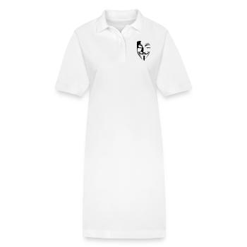 anónimo anonymous - Stanley/Stella Frauen Bio-Polokleid PAIGER - Weiß - Vorne