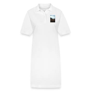 Magical Winter Night - Stanley/Stella PAIGER Organic Women’s Polo Dress - white - Front