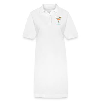 Cocktail à l’orange - Robe polo bio PAIGER Stanley/Stella Femme - blanc - Devant