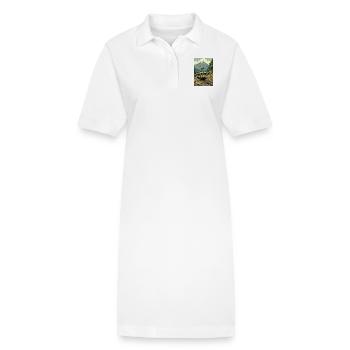 Retro Zug Bild - Stanley/Stella Frauen Bio-Polokleid PAIGER - Weiß - Vorne