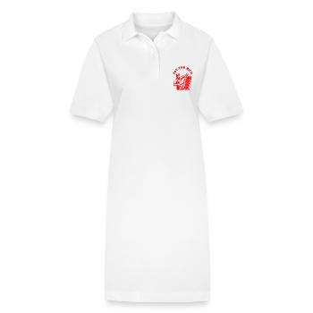 Eat the rich - Stanley/Stella PAIGER Organic Women’s Polo Dress - white - Front