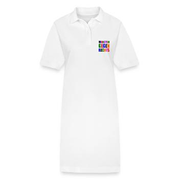 verhüten gegen rechts - Stanley/Stella Frauen Bio-Polokleid PAIGER - Weiß - Vorne
