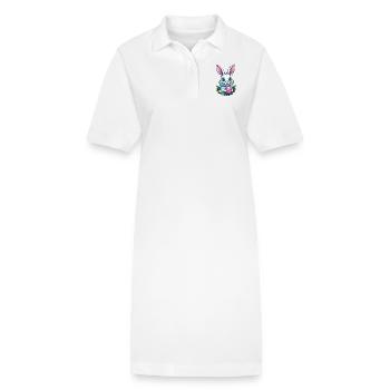 Osterhase - Stanley/Stella Frauen Bio-Polokleid PAIGER - Weiß - Vorne