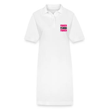 frauen stärken frauen - Stanley/Stella Frauen Bio-Polokleid PAIGER - Weiß - Vorne