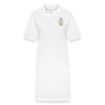 Queen Elizabeth II Großbritannien England Königin - Stanley/Stella Frauen Bio-Polokleid PAIGER - Weiß - Vorne