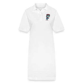 Zombie - Stanley/Stella Frauen Bio-Polokleid PAIGER - Weiß - Vorne