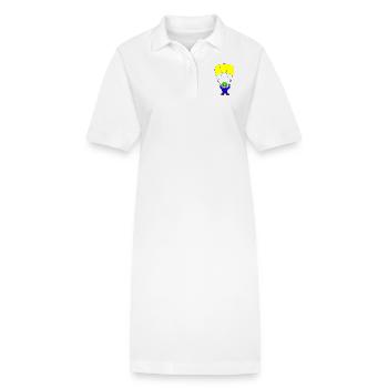 parachute parachuting skydiver - Robe polo bio PAIGER Stanley/Stella Femme - blanc - Devant