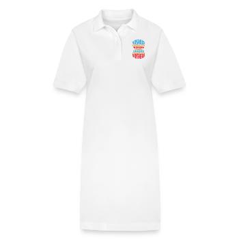 Gewinner blicken nach vorne auf den nächsten Sieg - Stanley/Stella Frauen Bio-Polokleid PAIGER - Weiß - Vorne