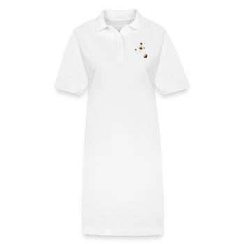 Fictional Solar System - Stanley/Stella PAIGER Organic Women’s Polo Dress - white - Front