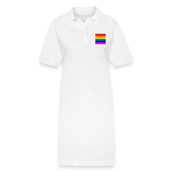 Lgbt - Stanley/Stella Frauen Bio-Polokleid PAIGER - Weiß - Vorne