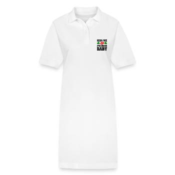 kiss me im irish baby - Stanley/Stella PAIGER Organic Women’s Polo Dress - white - Front
