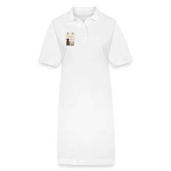 Tierschutz ist unsere Mission - Stanley/Stella Frauen Bio-Polokleid PAIGER - Weiß - Vorne