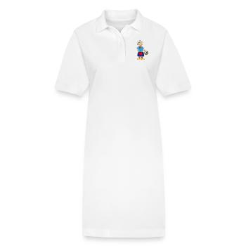 Niederlande - Stanley/Stella Frauen Bio-Polokleid PAIGER - Weiß - Vorne