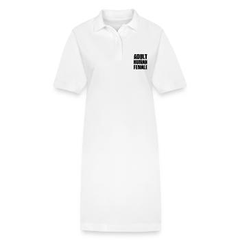 adult human female - Robe polo bio PAIGER Stanley/Stella Femme - blanc - Devant
