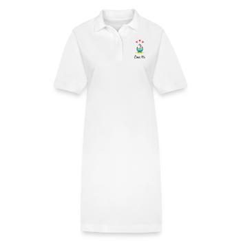 BONNE FÊTE. FÊTE DES MÈRES. FÊTE DES PÈRES. FÊTE - Robe polo bio PAIGER Stanley/Stella Femme - blanc - Devant