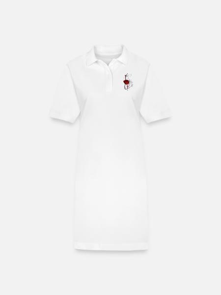 Nicht nüchtern - Stanley/Stella Frauen Bio-Polokleid PAIGER - Weiß
