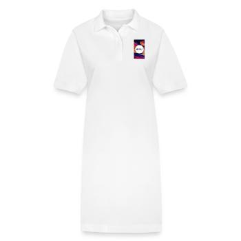 La maîtrise de l’état d’ est la clé - Robe polo bio PAIGER Stanley/Stella Femme - blanc - Devant