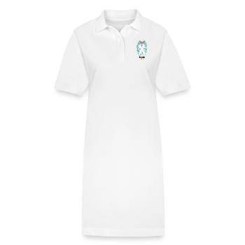 Ange gardien - Robe polo bio PAIGER Stanley/Stella Femme - blanc - Devant