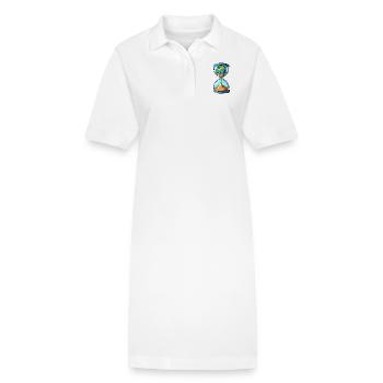 sanduhr welt - Stanley/Stella Frauen Bio-Polokleid PAIGER - Weiß - Vorne