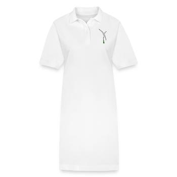 éolienne muehle éolienne moulin à vent windrad11 - Robe polo bio PAIGER Stanley/Stella Femme - blanc - Devant