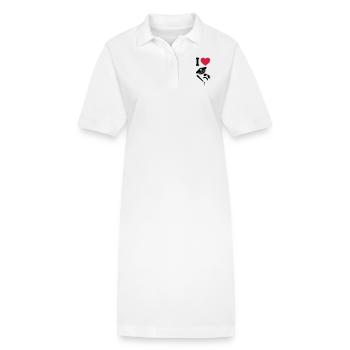 I love Cops - Uniformen - Stanley/Stella Frauen Bio-Polokleid PAIGER - Weiß - Vorne