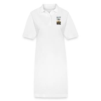 nature n ° 1 - Robe polo bio PAIGER Stanley/Stella Femme - blanc - Devant