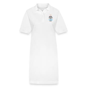 GARDER CALME ET TOUR DE PLONGÉE - Robe polo bio PAIGER Stanley/Stella Femme - blanc - Devant