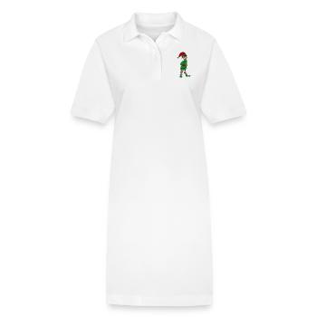 lutin de noel - Robe polo bio PAIGER Stanley/Stella Femme - blanc - Devant