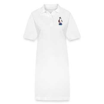 PinguinMops - Stanley/Stella Frauen Bio-Polokleid PAIGER - Weiß - Vorne
