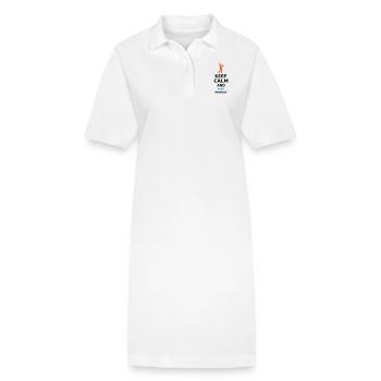 KEEP CALM AND PLAY MINIGOLF - Stanley/Stella PAIGER Organic Women’s Polo Dress - white - Front