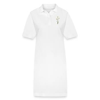 herbes thym romarin persil origan aneth - Robe polo bio PAIGER Stanley/Stella Femme - blanc - Devant