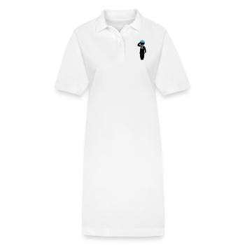 Ein salutierender Matrose - Stanley/Stella Frauen Bio-Polokleid PAIGER - Weiß - Vorne