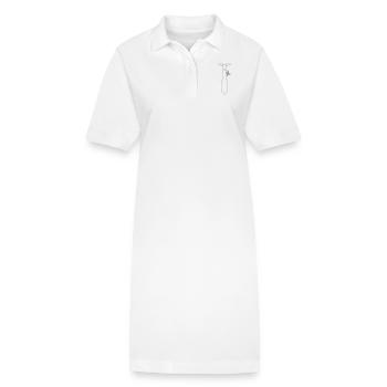 cut_out_tie - Robe polo bio PAIGER Stanley/Stella Femme - blanc - Devant