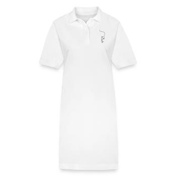 angeln___f1 - Stanley/Stella PAIGER Organic Women’s Polo Dress - white - Front