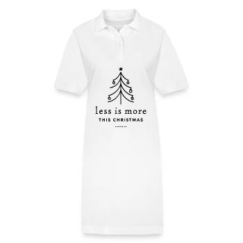 Weniger Ist Mehr Dieses Weihnachten Minimalistisch - Stanley/Stella Frauen Bio-Polokleid PAIGER - Weiß - Vorne