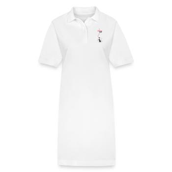 Envie de te prendre - Robe polo bio PAIGER Stanley/Stella Femme - blanc - Devant