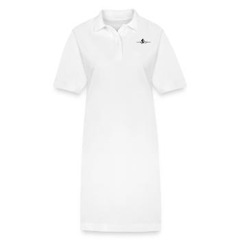 Battement de cœur vélo battement de cœur pour les cyclistes - Robe polo bio PAIGER Stanley/Stella Femme - blanc - Devant